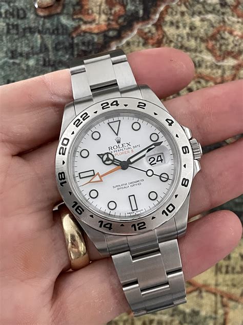 how to set gmt hand on rolex explorer ii|Rolex Explorer II 42mm polar.